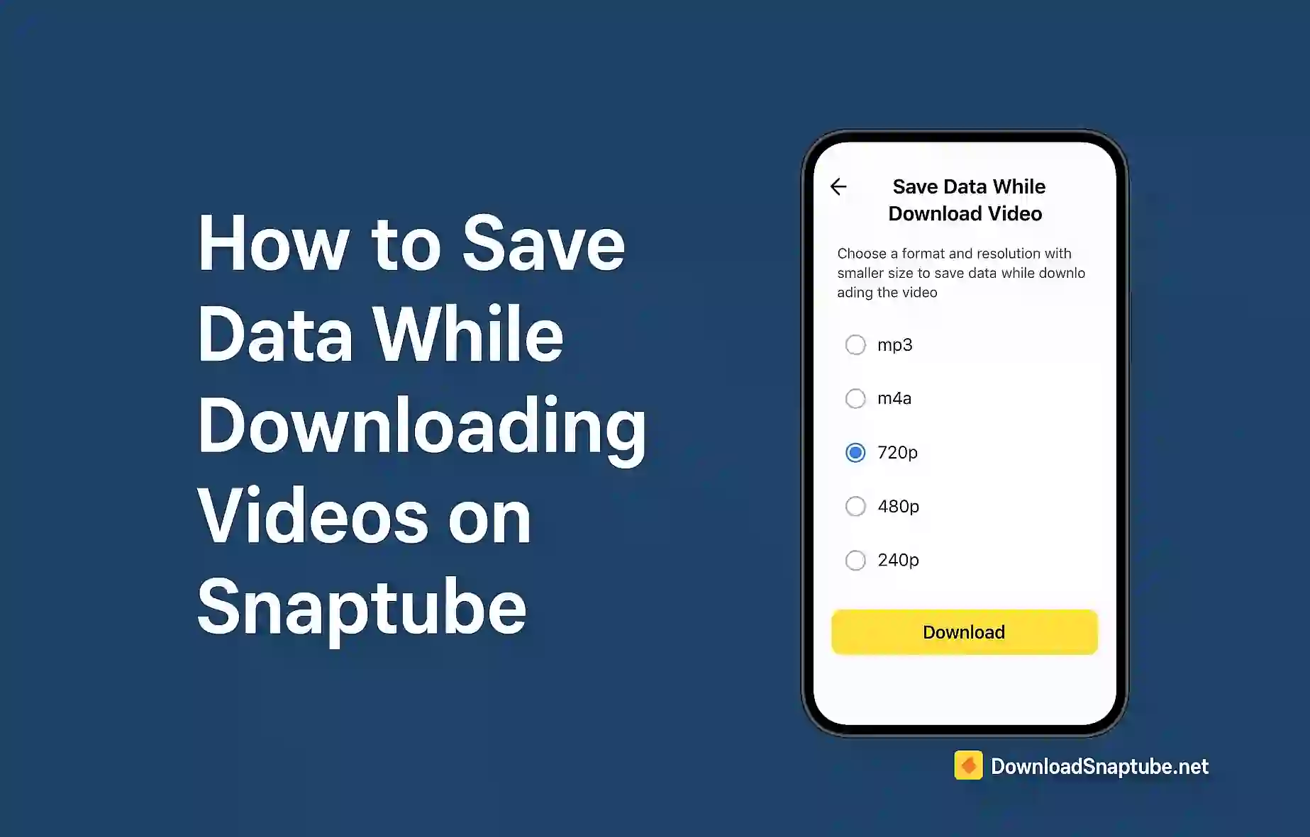 How to Save Data While Downloading Videos on Snaptube