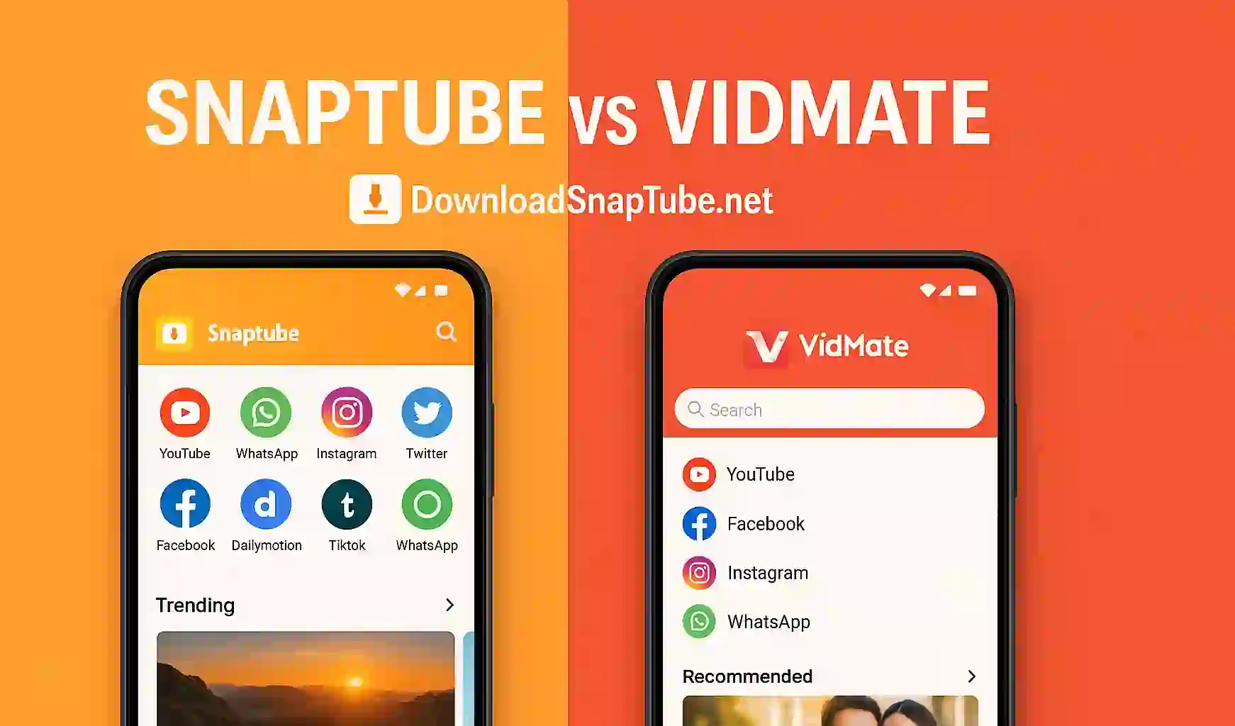 Snaptube vs VidMate